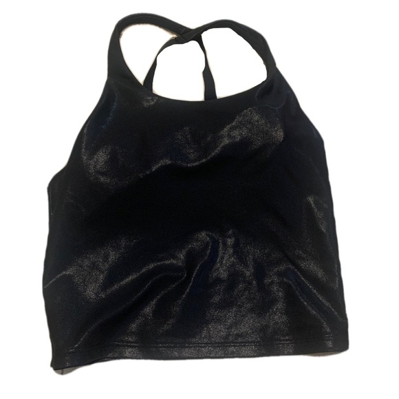 💜 Old Navy Active Powersoft Light Support Crop Top/Sports Bra, Size Small - Picture 1 of 5